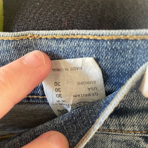 Pepe Vintage Deconstructed Denim Jeans - Ecxellent condition! Size 30 - Picture 2 of 5